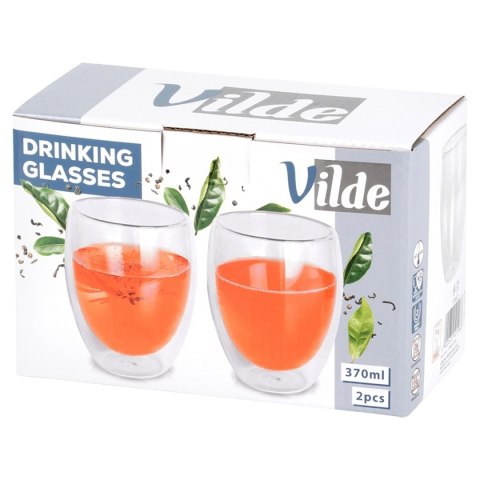 VILDE 139820 - komplet 2 szklanek z podwójną ścianką, 370 ml