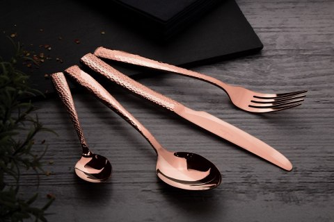 Berlinger Haus BH-2617 - komplet sztućców 24 elementy dla 6 osób, Rose Gold