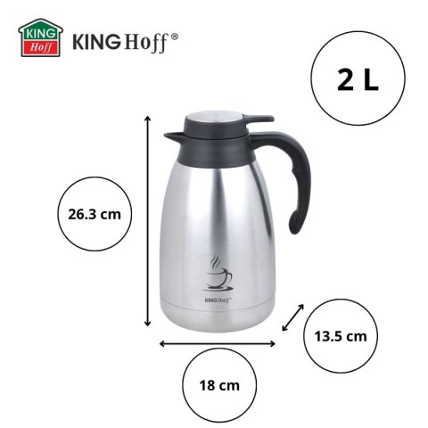 KINGHOFF KH-1994 - dzbanek termiczny, 2 l