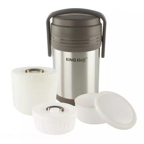 KINGHOFF KH-4075 — termos obiadowy 1,5 l z 3 pojemnikami