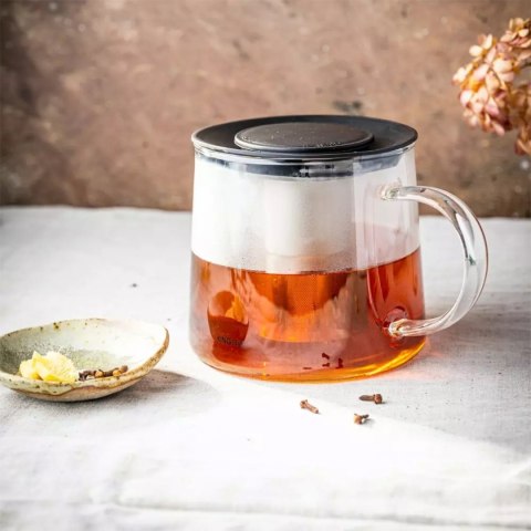 KINGHOFF KH-4845 — szklany dzbanek z zaparzaczem do herbaty, 1,5 l