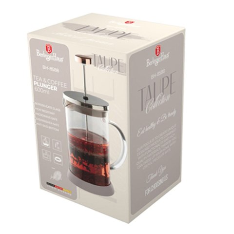 Berlinger Haus Taupe BH-8588 - zaparzacz tłokowy 600 ml