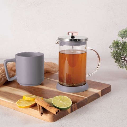 BERLINGER HAUS Taupe BH-8589 — szklany French press do kawy i herbaty, 800 ml