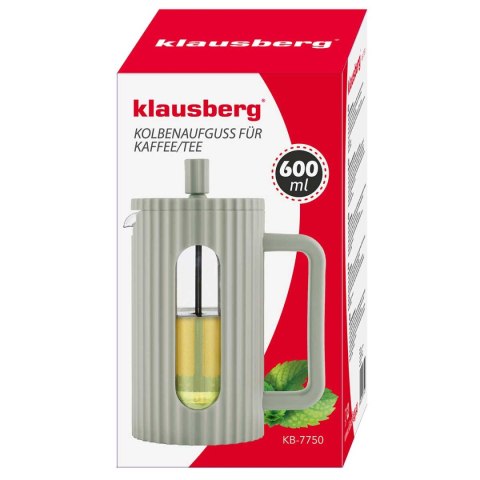 Klausberg KB-7750 – zaparzacz tłokowy 600 ml, zielony