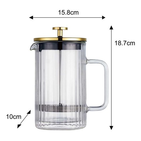Klausberg KB-7760 – zaparzacz tłokowy z podwójnymi ściankami, 600 ml