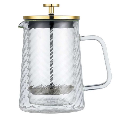 KLAUSBERG KB-7766 – dwuścienny french press z pokrywą w kolorze różowego złota, 600 ml