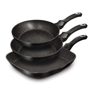 Berlinger Haus BH-6157 Black Silver — komplet 3 patelni