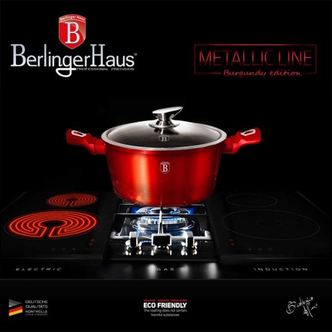 Berlinger Haus BH-7030 BURGUNDY - zestaw garnków i patelni, 13 elementów