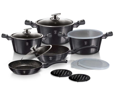 Berlinger Haus BH-6886 CARBON PRO - zestaw garnków i patelni