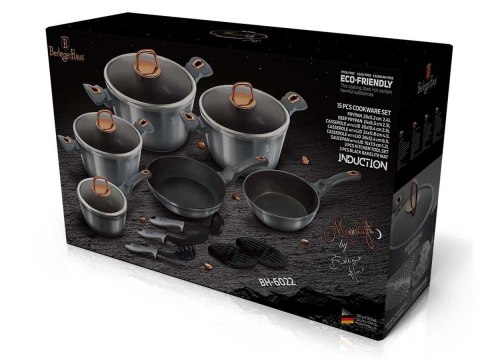 Berlinger Haus BH-6022 MOONLIGHT — zestaw garnków, rondla i patelni z akcesoriami