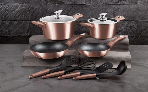 Berlinger Haus BH-6142 ROSE GOLD – zestaw garnków i patelni