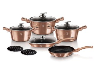 Berlinger Haus BH-6191 ROSE GOLD – zestaw garnków i patelni