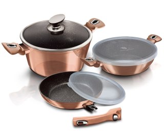 Berlinger Haus BH-7051 ROSE GOLD – zestaw garnków i patelni