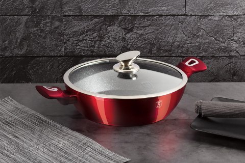 Berlinger Haus BH-7046 BURGUNDY — zestaw garnków i patelni z pokrywkami