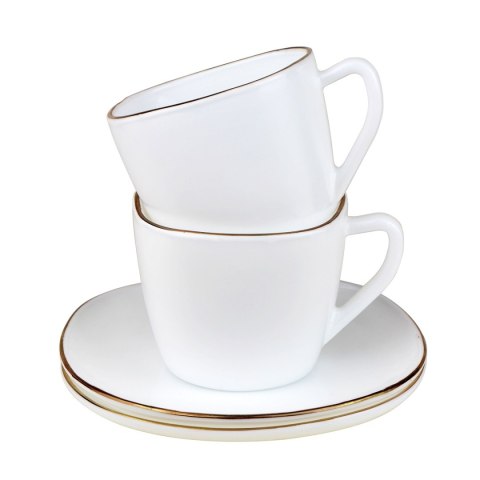 KINGHOFF OPAL KH-1930 - komplet 6 filiżanek 220 ml ze spodkami