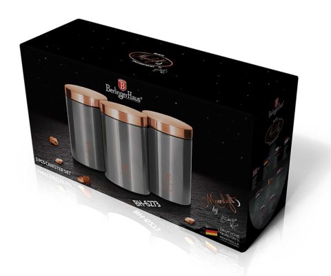 BERLINGER HAUS Moonlight BH-6273 — komplet 3 pojemników kuchennych