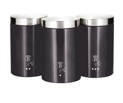 Berlinger Haus BH-6718 CARBON PRO — zestaw 3 pojemników kuchennych
