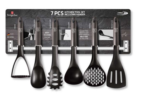 Berlinger Haus BH-6330 Carbon Pro — 6 przyborów kuchennych z wieszakiem