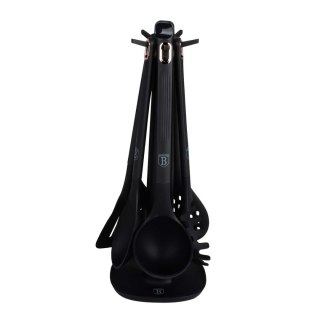 Berlinger Haus BH-8617 BLACK ROSE — zestaw przyborów kuchennych ze stojakiem, 6 elementów