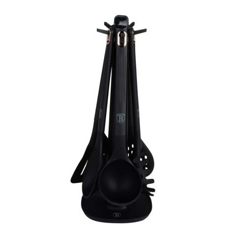 Berlinger Haus BH-8617 BLACK ROSE — zestaw przyborów kuchennych ze stojakiem, 6 elementów