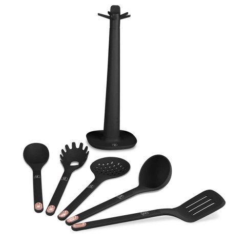 Berlinger Haus BH-8617 BLACK ROSE — zestaw przyborów kuchennych ze stojakiem, 6 elementów
