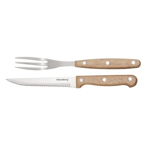 KLAUSBERG KB-7976 - komplet sztućców do steków, 8 elementów