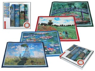 CARMANI Monet — komplet 4 podkładek na stół 29,5 × 40 cm