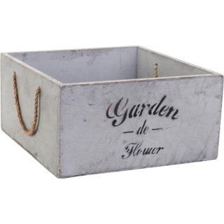 Drewniana osłonka Garden z uchwytami, 22 × 22 × 11 cm