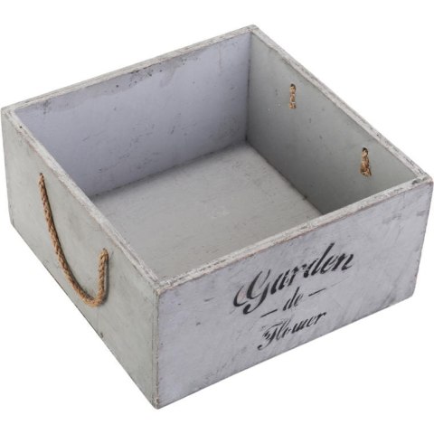 Drewniana osłonka Garden z uchwytami, 22 × 22 × 11 cm