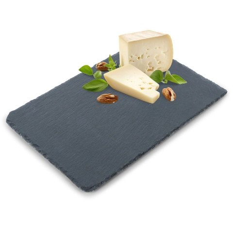 VILDE 139611 – czarna łupkowa taca do serwowania, 30 × 20 cm