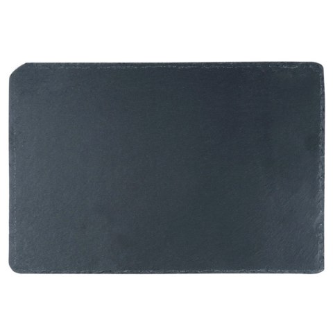 VILDE 139611 – czarna łupkowa taca do serwowania, 30 × 20 cm