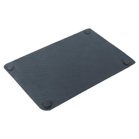 VILDE 139611 – czarna łupkowa taca do serwowania, 30 × 20 cm