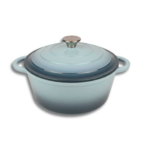 HAGE Sea Salt – garnek żeliwny emaliowany, miętowy, 26 cm, 5 l