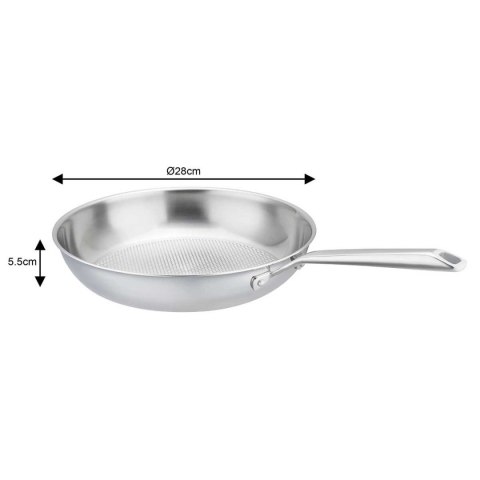VCASA VC-90153 VELORA TRI-PLY — patelnia stalowa, 28 cm, 2,8 l