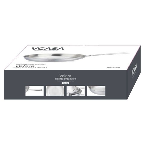 VCASA VC-90153 VELORA TRI-PLY — patelnia stalowa, 28 cm, 2,8 l