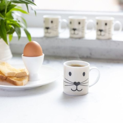 KitchenCraft Kocia buźka — filiżanka porcelanowa do espresso 80 ml