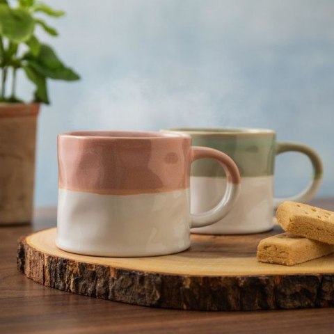 Mikasa, Kubek Kamionkowy Ombre Różowy - 350 ml