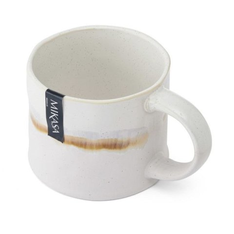 Mikasa, Kubek z Unikalnym Wykończeniem Biały - 450 ml