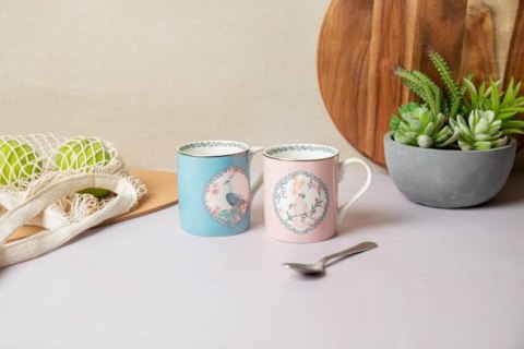 Mikasa Peacock — kubek porcelanowy z pawiem, 280 ml