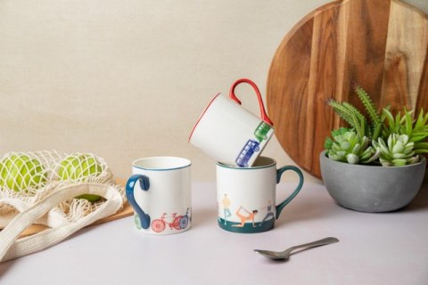 Mikasa Rowery — kubek porcelanowy 280 ml