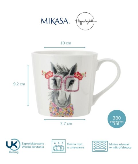 Mikasa Tipperleyhill Koń — kubek porcelanowy 380 ml