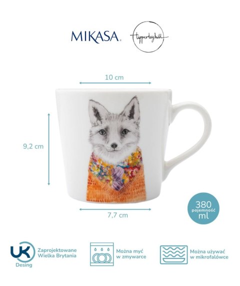 Mikasa Tipperleyhill Lis — kubek porcelanowy 380 ml